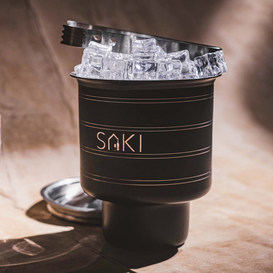 Double Ring Mini Ice Bucket with Tong