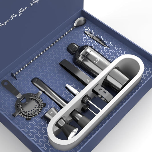 SAKI | 10 Piece Bar Tool Kit (Black) (With Gift Box)